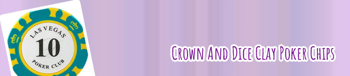 Crown and dice poker chips